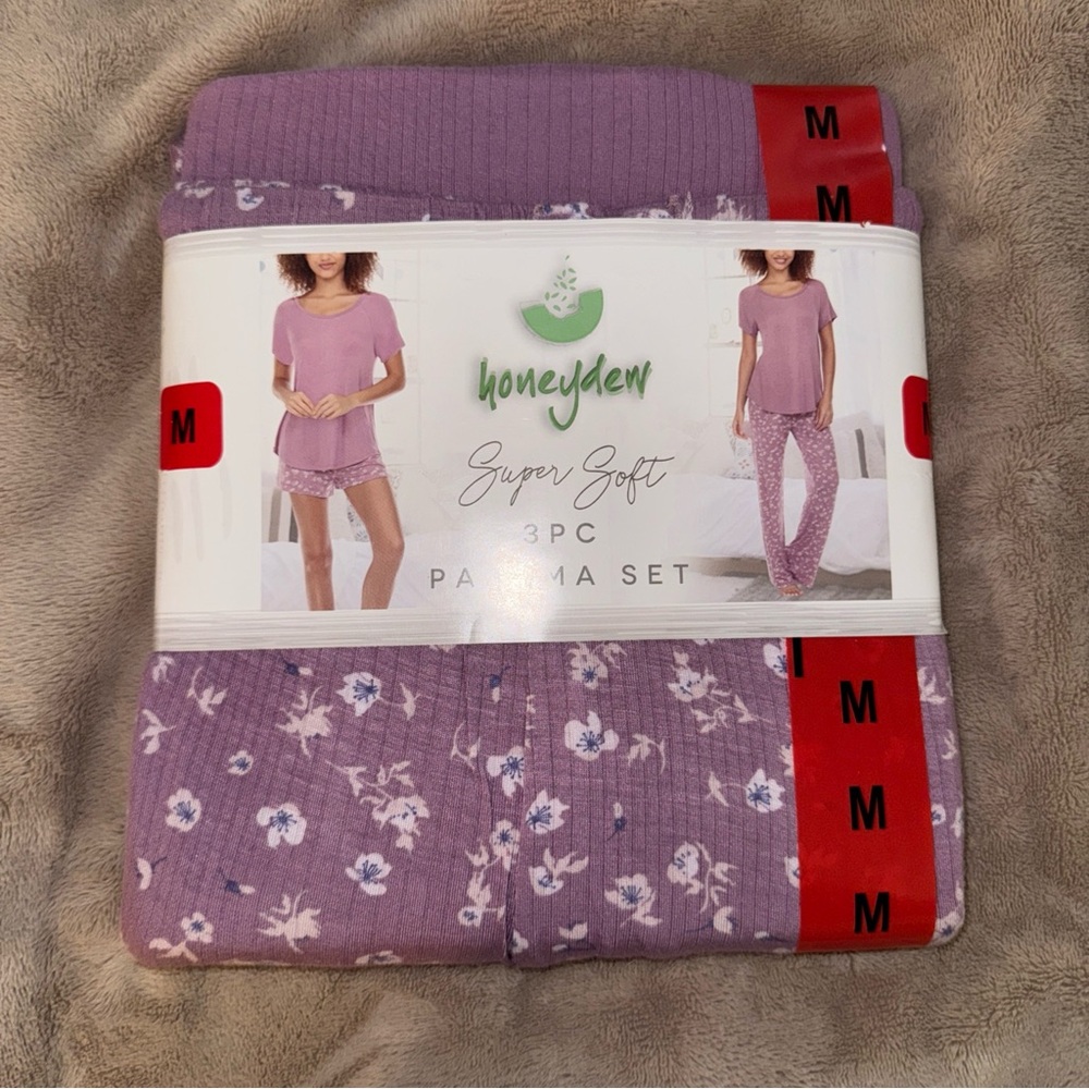 Honeydew Intimates Lavender Floral Pajama Set